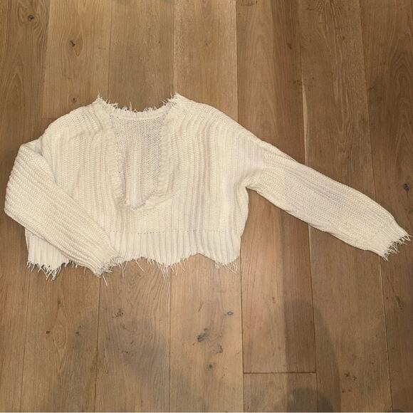 Wildfox Women's Reversible Palmetto Sweater White Small - Picture 7 of 13